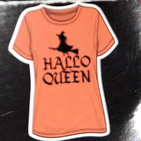Halloween SALE! Ladies XL or Men M-L HalloQueen Tee, Sock, Pendant, Hat - Picture 3 of 10